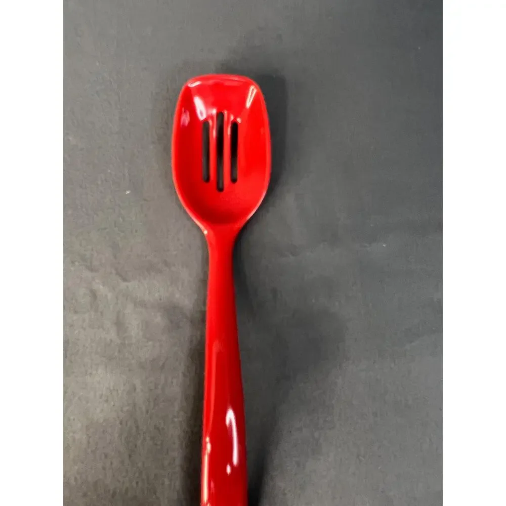 Vintage Hutzler No 516 Slotted Spoons Red Yellow Set of 4 7